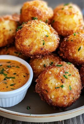 Spicy Crawfish Hush Puppies with Creole Dipping Sauce