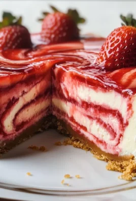 Strawberry Swirl Cheesecake Recipe