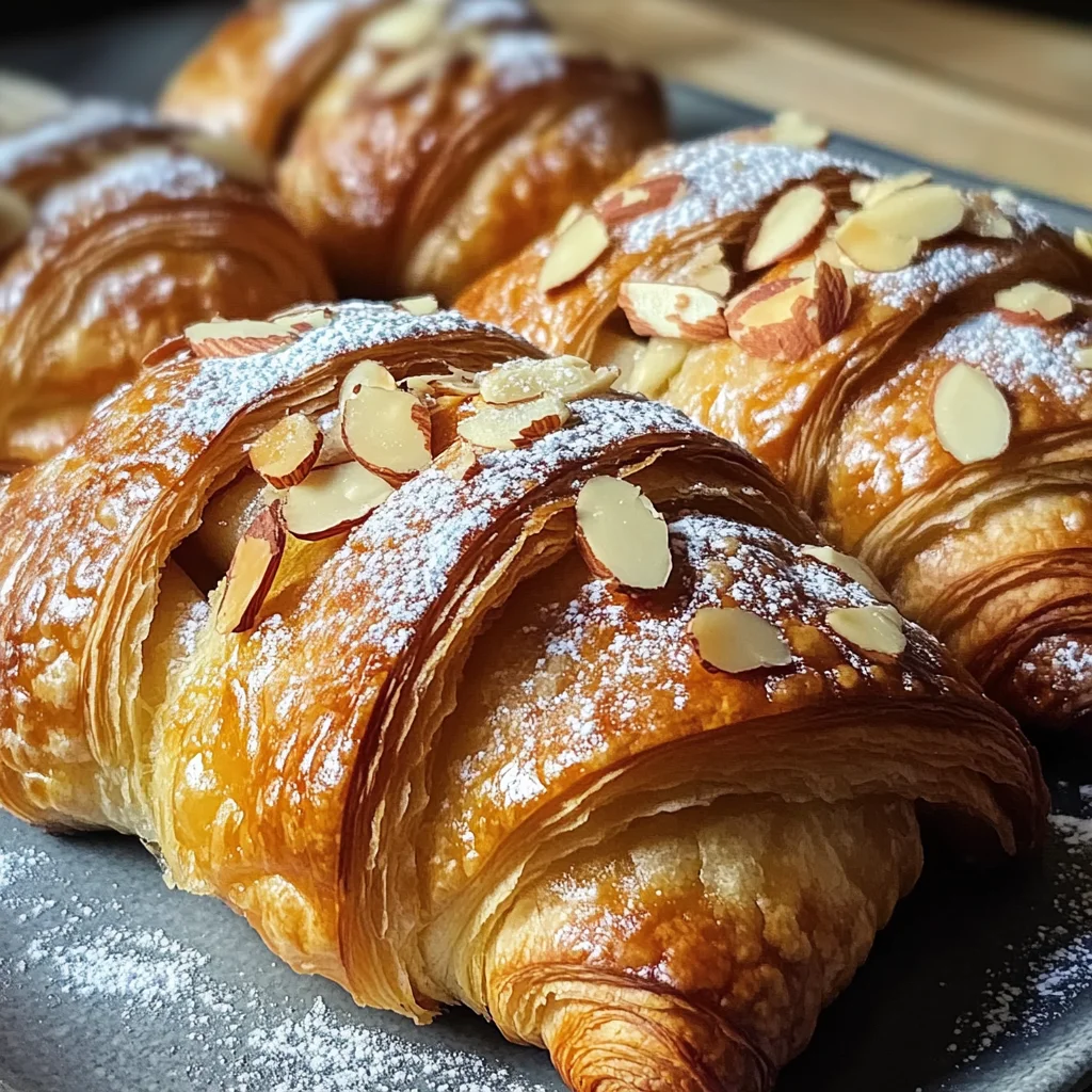 Apple Pie Almond Croissants Recipe
