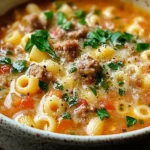 BEST Italian Sausage Ditalini Soup