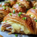 Baked Turkey and Cheese Croissants