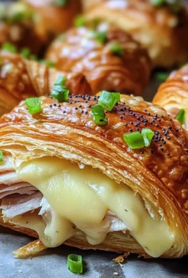 Baked Turkey and Cheese Croissants