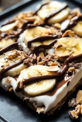 Banana & Nutella Frozen Yogurt Bark