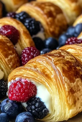 Berries and Cream Filled Croissants: A Flaky, Luscious Delight