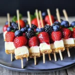 Berry Cheesecake Dessert Kabobs