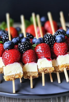 Berry Cheesecake Dessert Kabobs