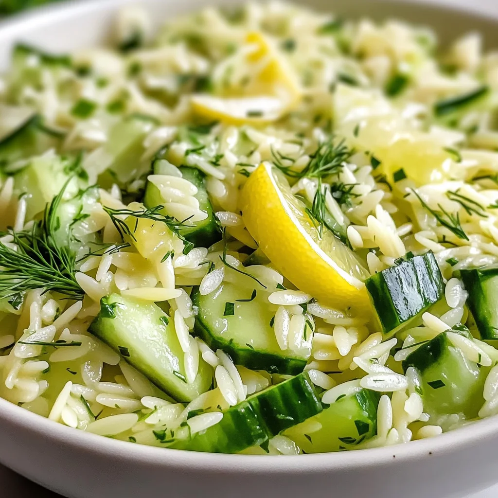 Best Cucumber Lemon Orzo Salad