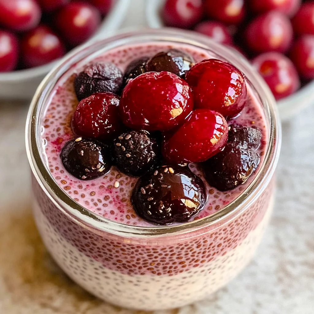 Cherry Chia Pudding