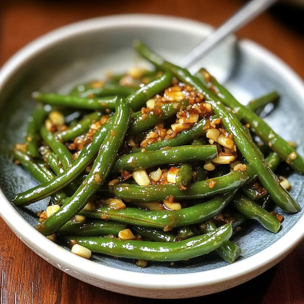 Chinese Green Beans With Garlic Sauce