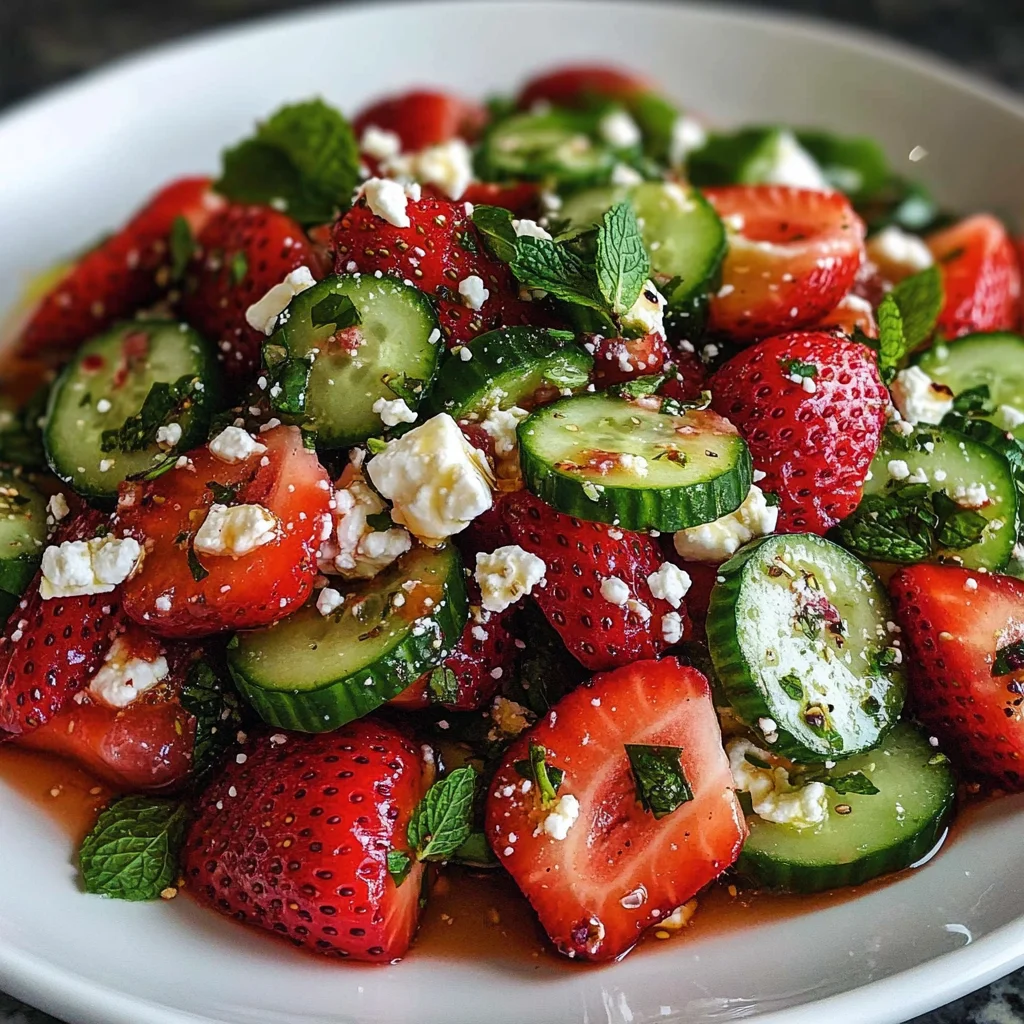 Cucumber Strawberry Salad