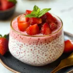 Easy 4-ingredient Strawberry Sago