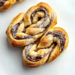 Easy Nutella puff pastry twists (3 ingredients)