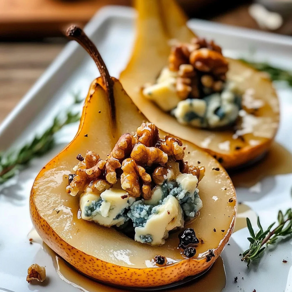 Elegant Blue Cheese Stuffed Pears Recipe