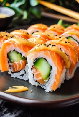 Gourmet Salmon Sushi Rolls