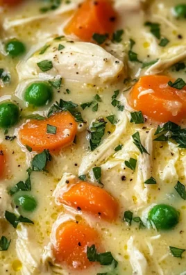 High Protein Chicken Pot Pie Soup