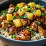 Honey Garlic Pineapple Chicken Bowl: A Tropical Delight!