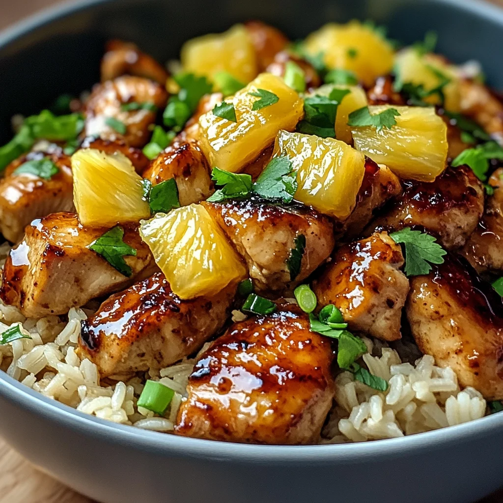 Honey Garlic Pineapple Chicken Bowl: A Tropical Delight!