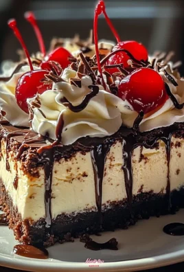 Hot Fudge Sundae Brownie Cheesecake