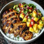 Jerk Chicken Bowl with Pineapple Salsa