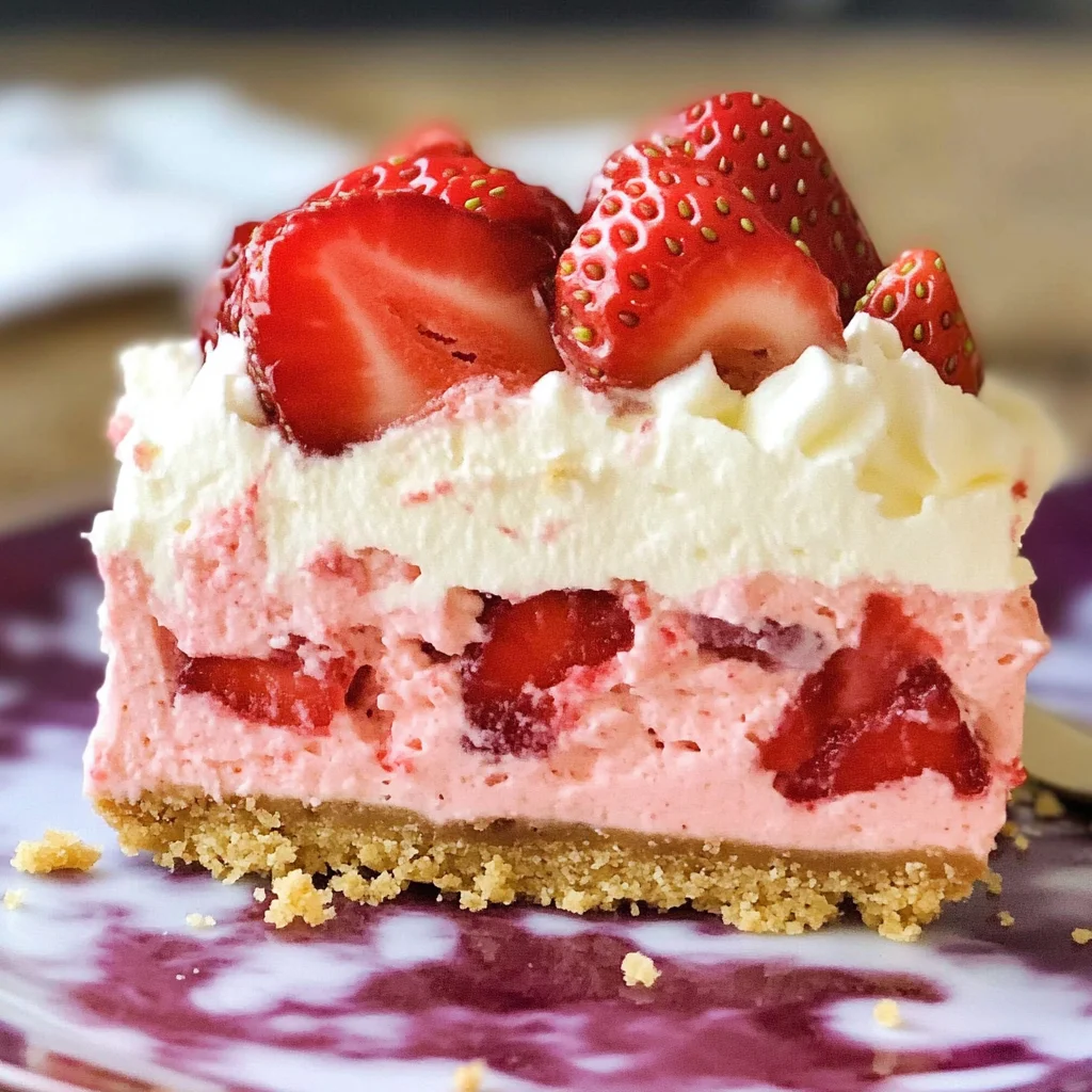 No-Bake Strawberry Delight