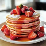 Perfect Breakfast Strawberry Pancakes - Alrightwithme