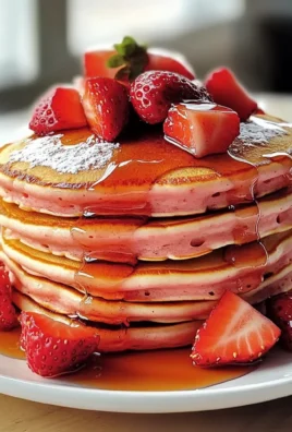 Perfect Breakfast Strawberry Pancakes - Alrightwithme