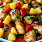 Pineapple Chicken and Rice Recipe -Tropical Dinner Ideas