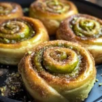 Pistachio Butter Cinnamon Rolls
