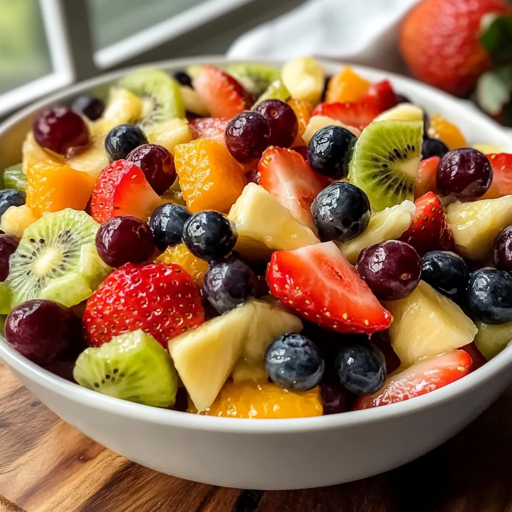 Refreshing Fruit Salad with Honey Lime Dressing