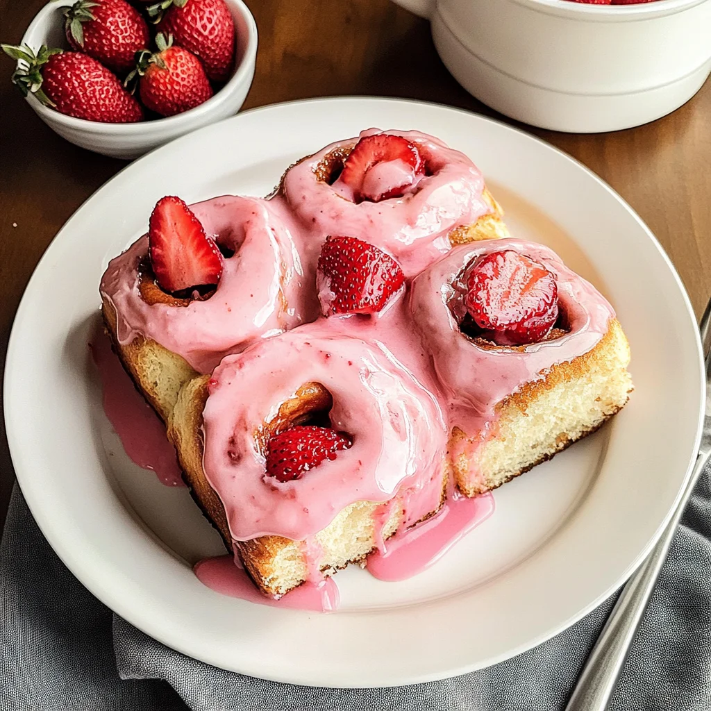 Strawberry Cinnamon Rolls