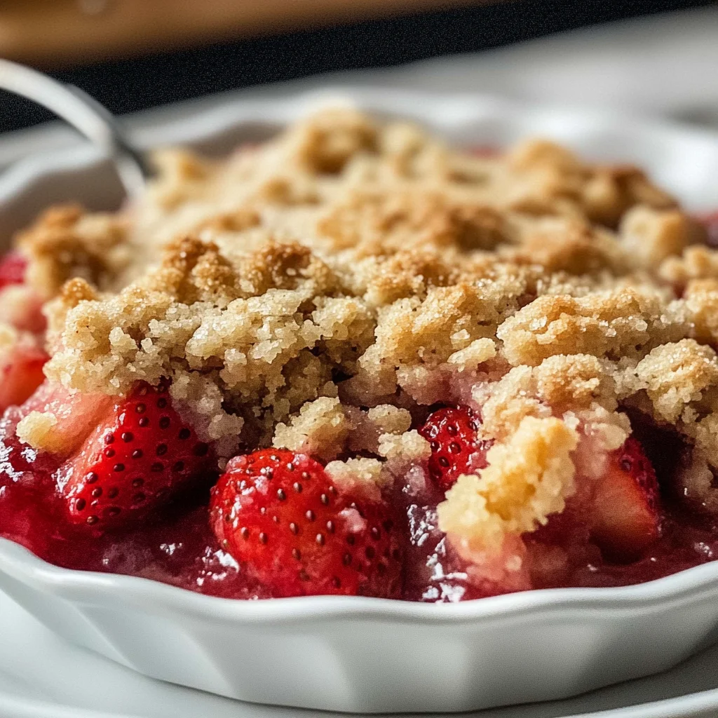 Strawberry Crumble
