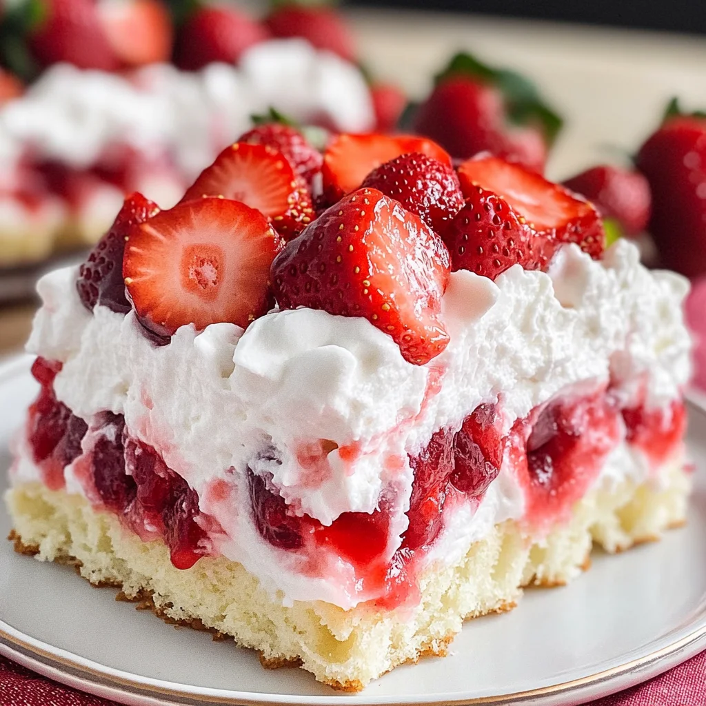 Strawberry Shortcake Poke Cake