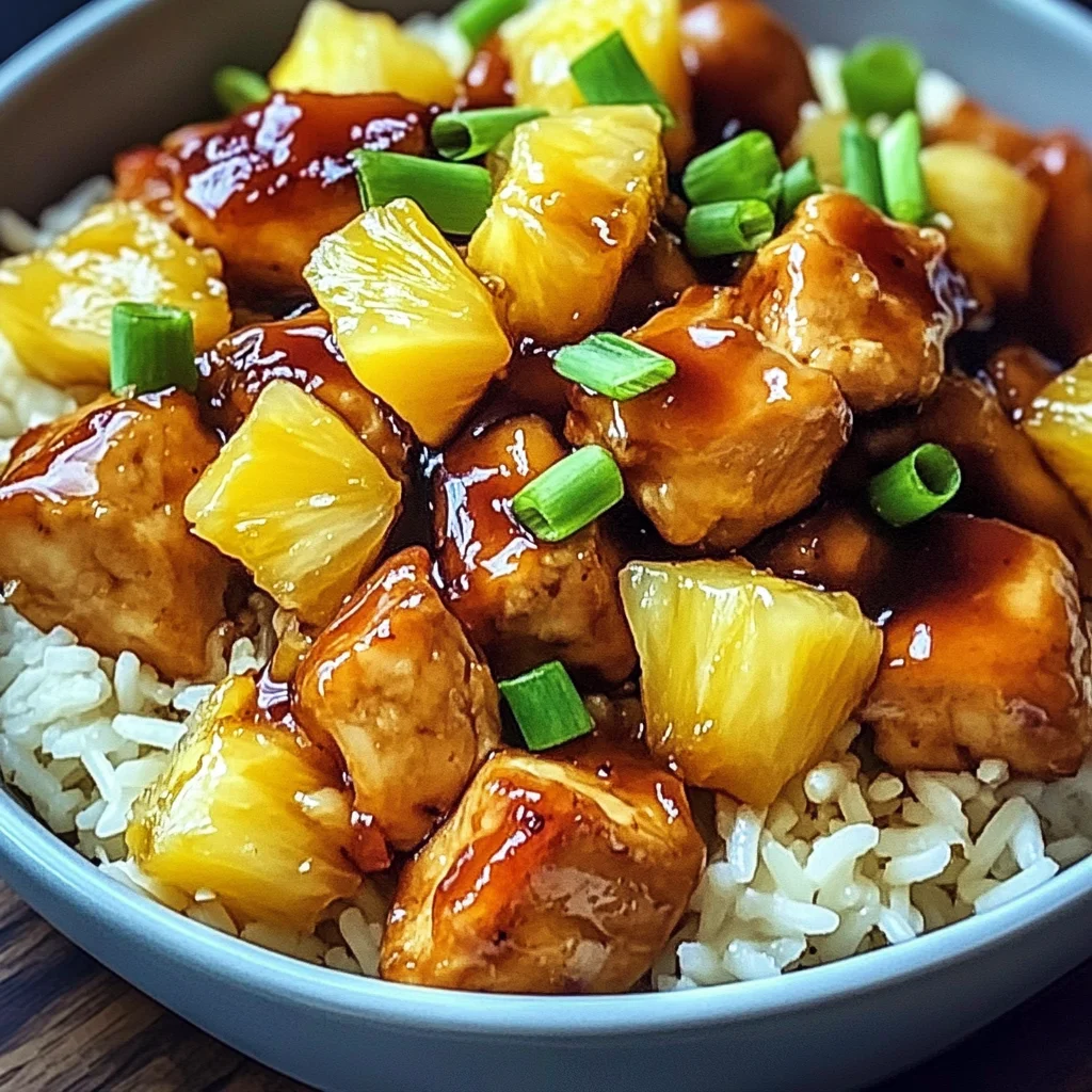 Sweet and Savory Pineapple Chicken and Rice