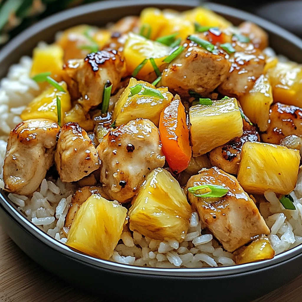 Sweet and Savory Pineapple Chicken and Rice Recipe